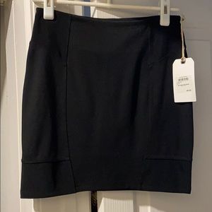 Short black skirt